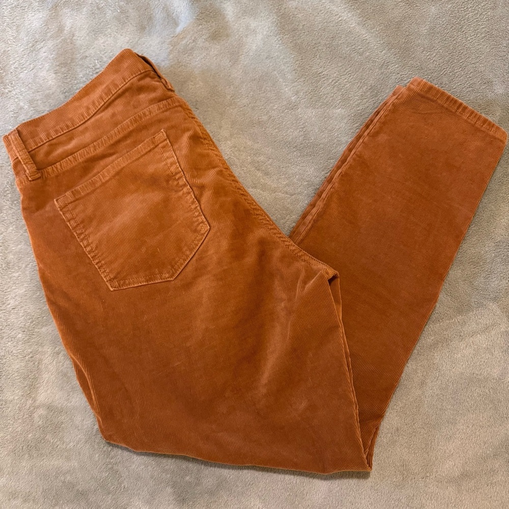 GAP women’s true skinny rust corduroy pants size 14 P